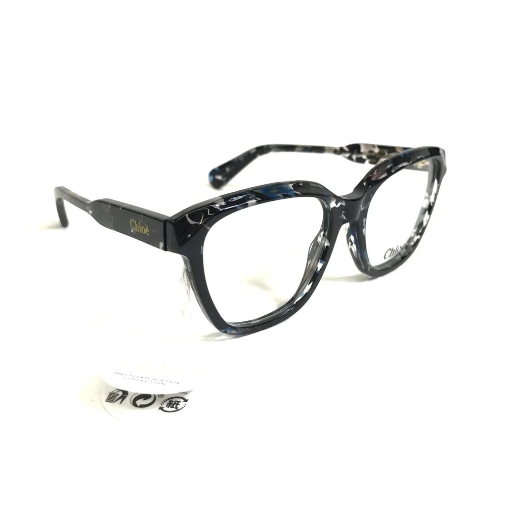 Chloe Eyeglasses Frame CH0265O 004 DEEP BLUE Tortoise Cat Eye Full Rim 54-18-145
